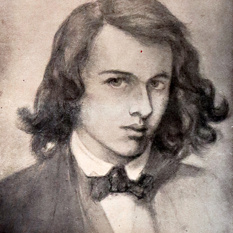 1919 Pre-Raphaelite Book bound by Bayntun - Poems and Translations of Dante Gabriel Rossetti.