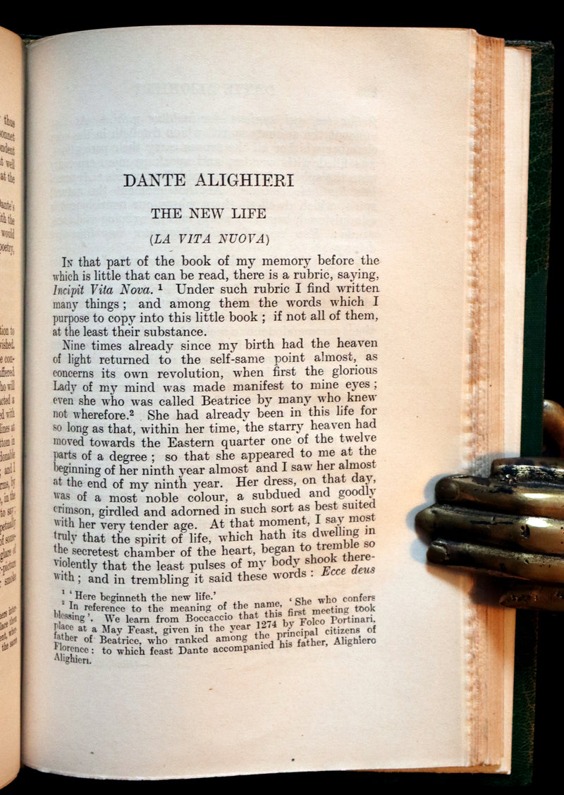 1919 Pre-Raphaelite Book bound by Bayntun - Poems and Translations of Dante Gabriel Rossetti.