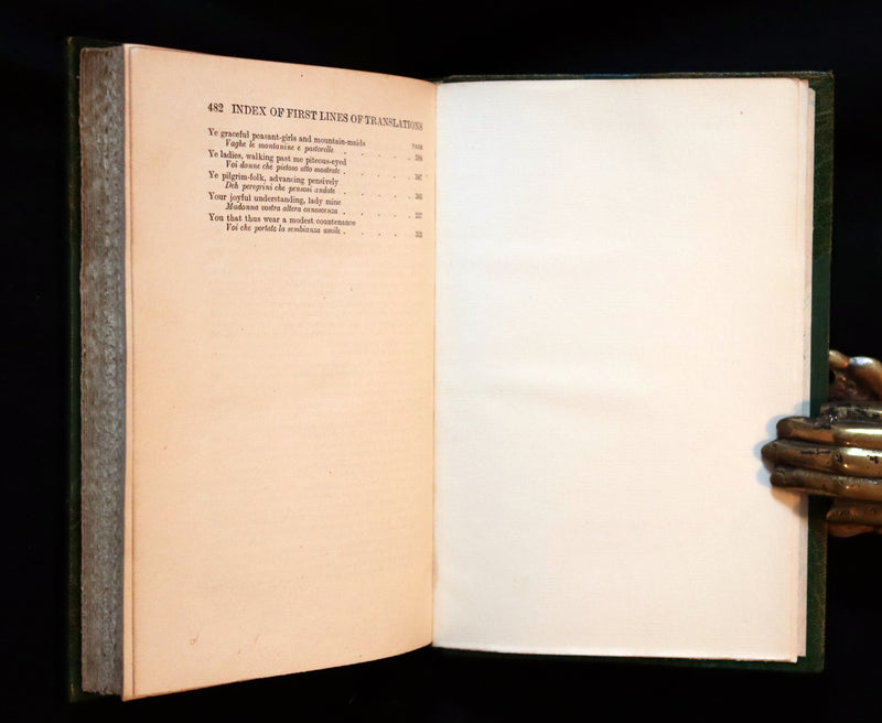 1919 Pre-Raphaelite Book bound by Bayntun - Poems and Translations of Dante Gabriel Rossetti.