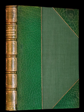 1919 Pre-Raphaelite Book bound by Bayntun - Poems and Translations of Dante Gabriel Rossetti.