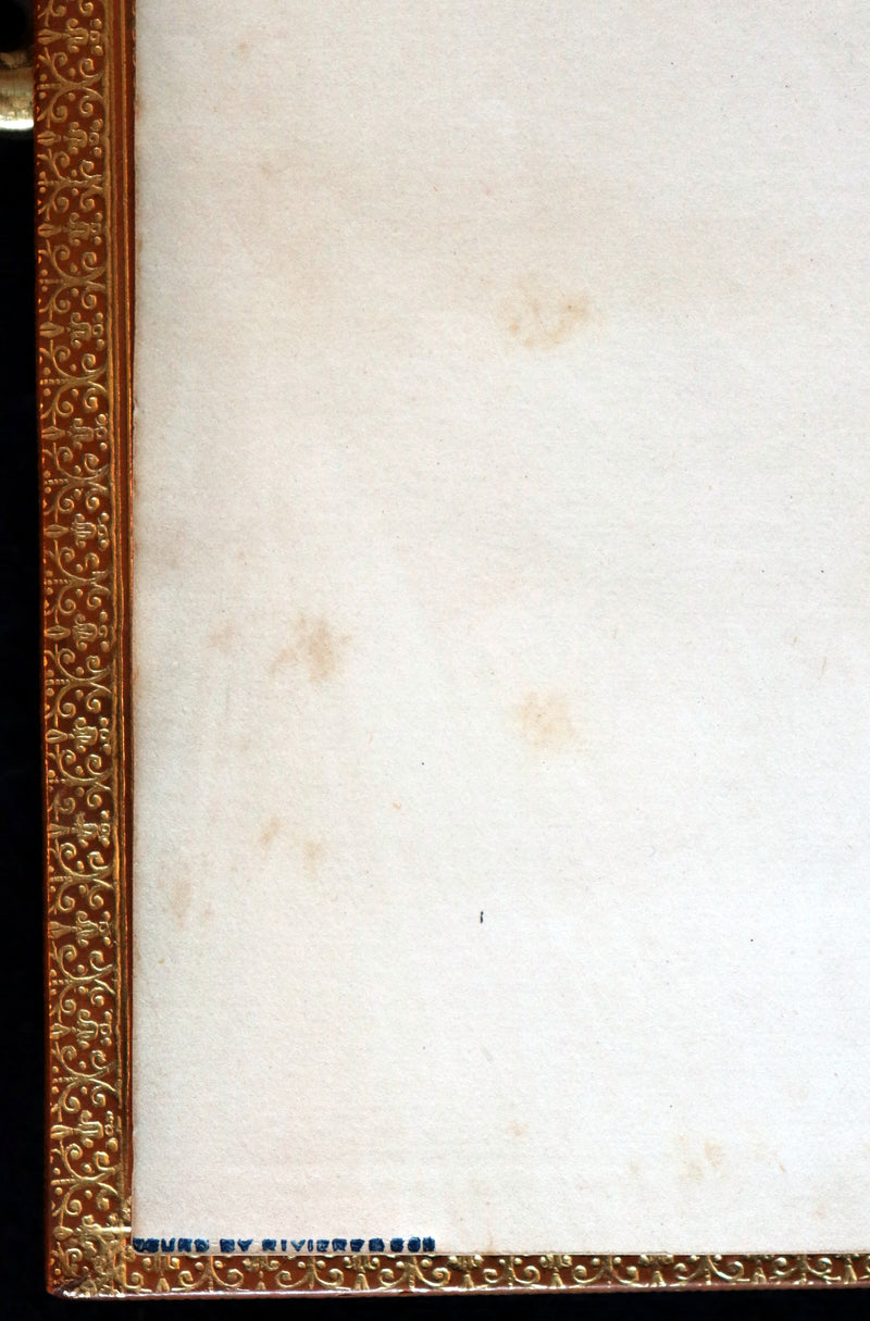 1883 Rare Book in a Riviere Binding - The Complete Angler by Izaak Walton. Facsimile of the 1653 First Edition.