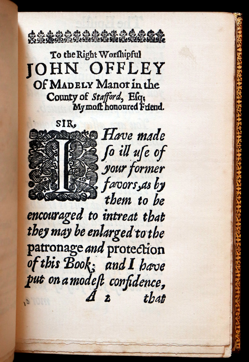 1883 Rare Book in a Riviere Binding - The Complete Angler by Izaak Walton. Facsimile of the 1653 First Edition.