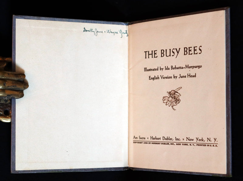 1946 Scarce First US Edition - THE BUSY BEES illustrated by Ida Bohatta-Morpurgo.