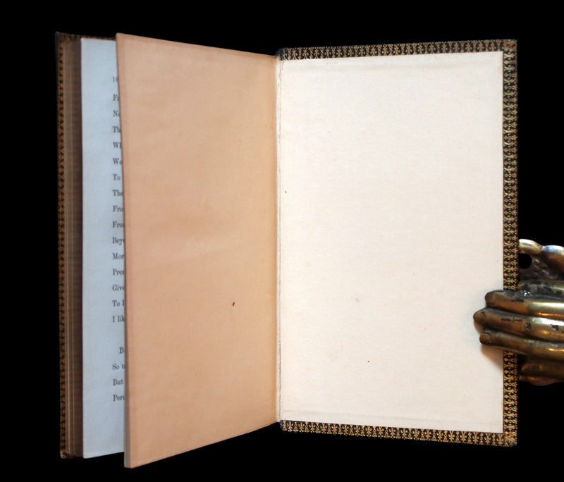 1865 Rare book in a nice calf leather binding - The PRINCESS by Alfred Lord Tennyson.