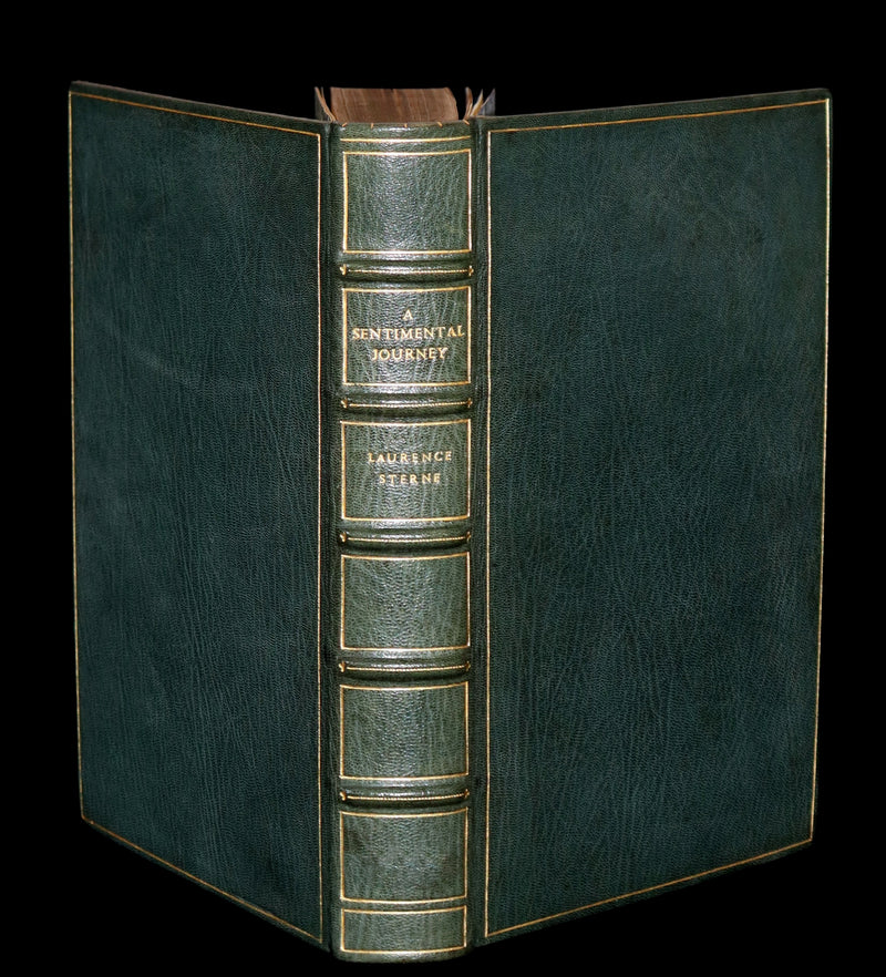 1882 Illustrated Edition bound by ASPREY - SENTIMENTAL JOURNEY THROUGH FRANCE AND ITALY.