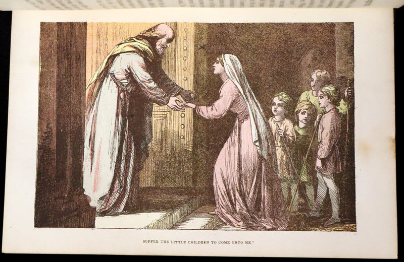 1863 Rare Color illustrated Victorian Book - The Pilgrim's Progress by John Bunyan.