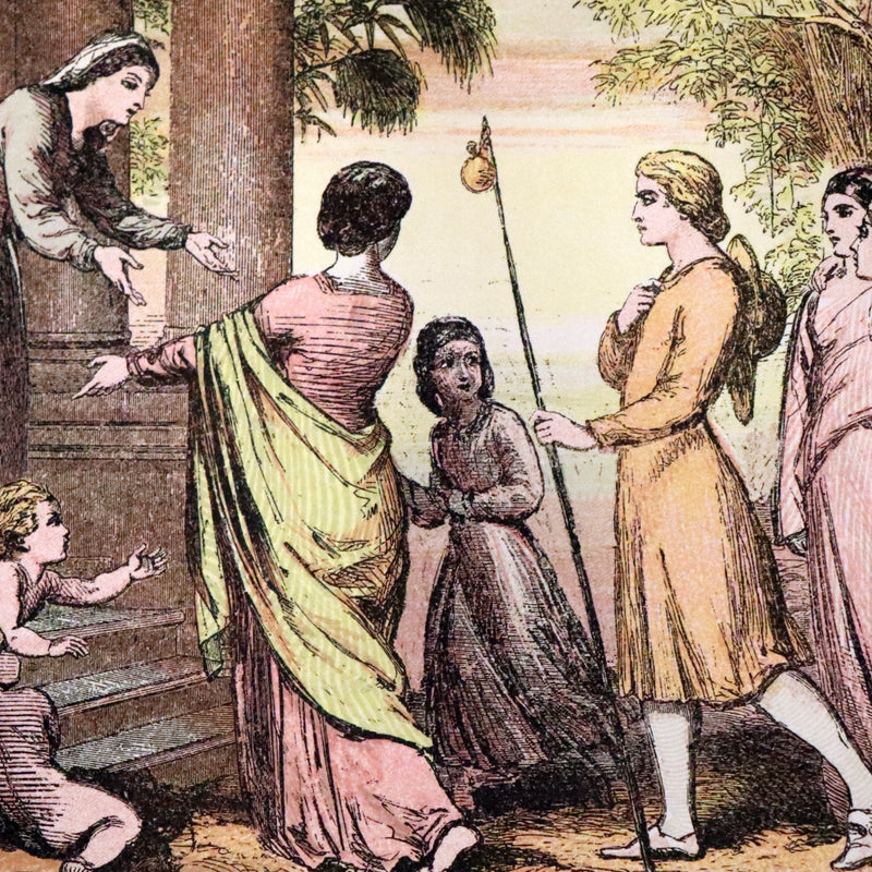 1863 Rare Color illustrated Victorian Book - The Pilgrim's Progress by John Bunyan.