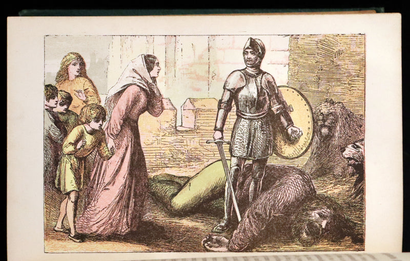 1863 Rare Color illustrated Victorian Book - The Pilgrim's Progress by John Bunyan.