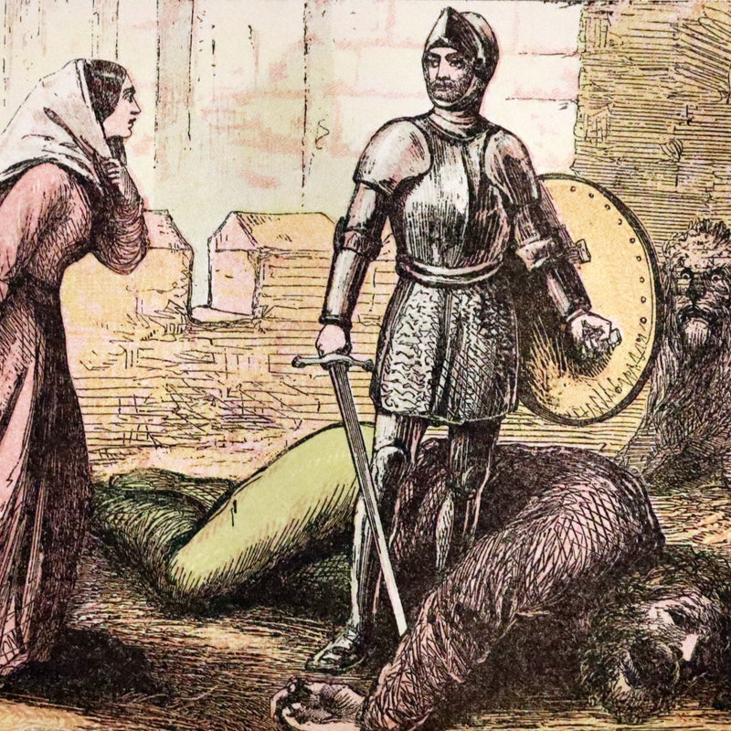 1863 Rare Color illustrated Victorian Book - The Pilgrim's Progress by John Bunyan.