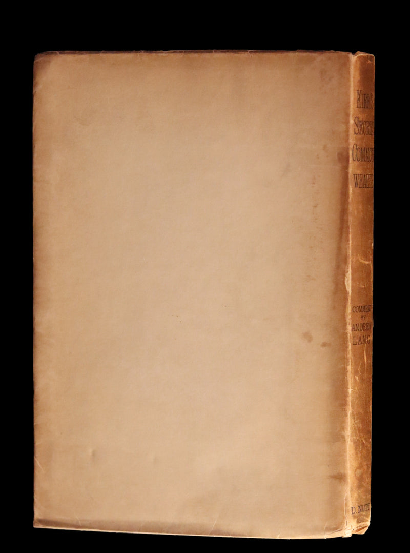 1893 Scarce Book - The Secret Commonwealth of Elves Fauns & Fairies by Robert Kirk.
