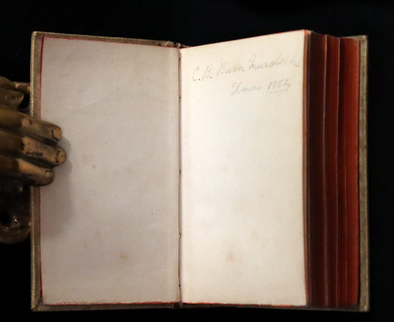 1883 Rare Italian Vellum Book - La Divina Commedia di DANTE ALIGHIERI - Divine Comedy.