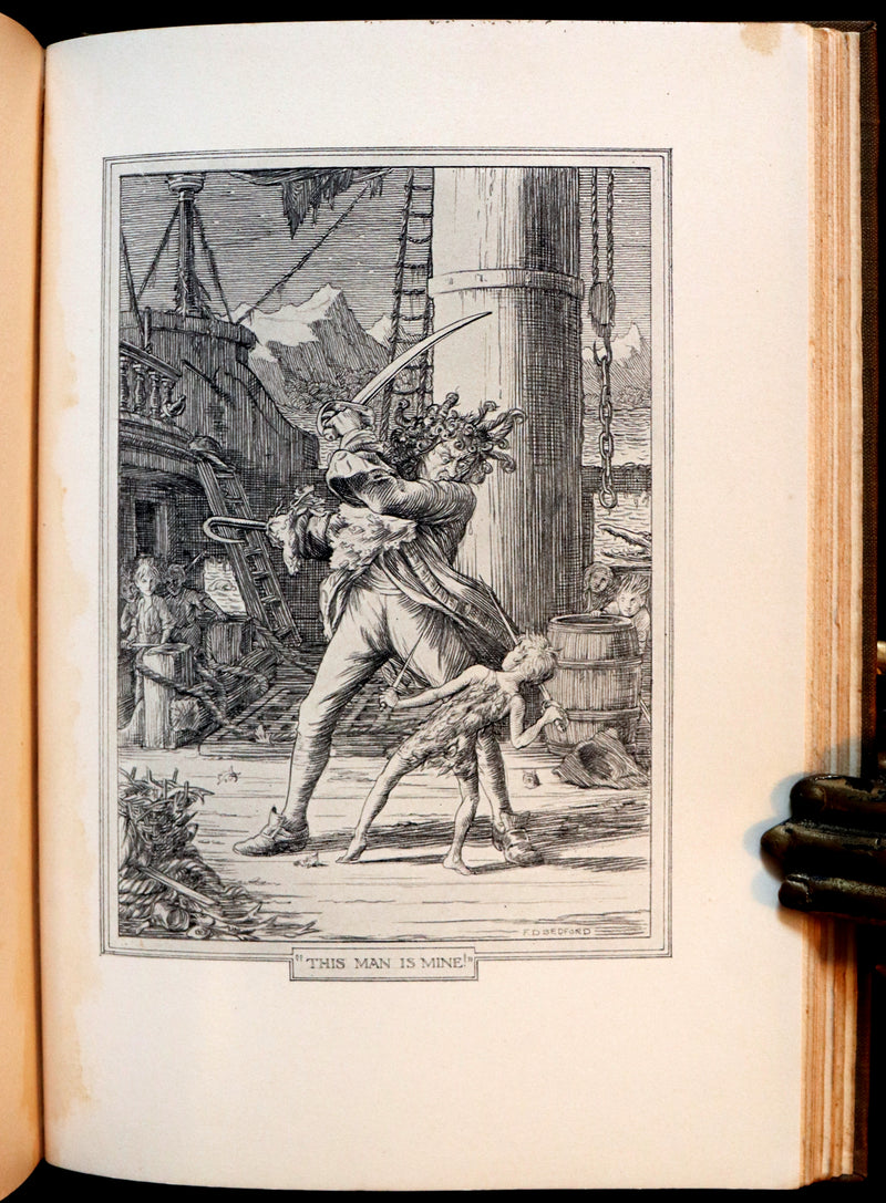 1911 Rare PETER PAN First Edition - PETER and WENDY by James Matthew Barrie illustrated by F.D. Bedford.