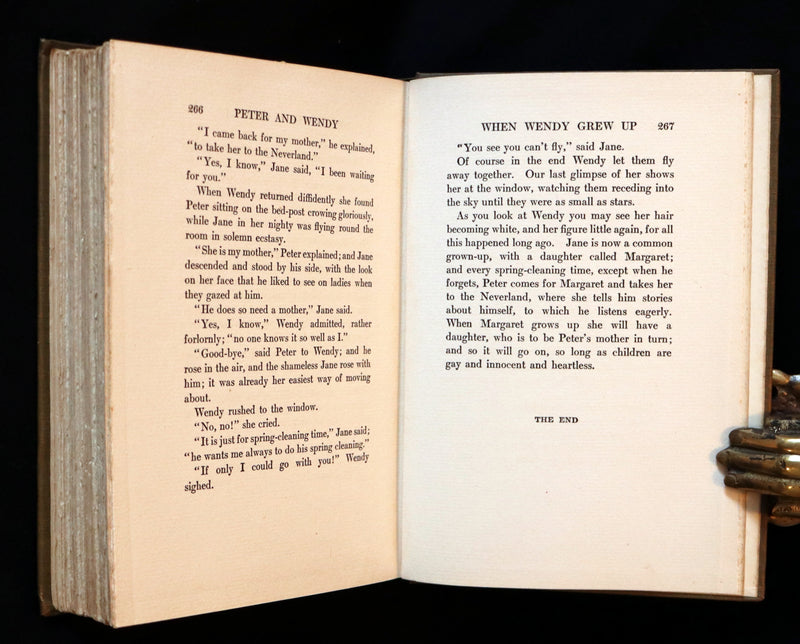 1911 Rare PETER PAN First Edition - PETER and WENDY by James Matthew Barrie illustrated by F.D. Bedford.
