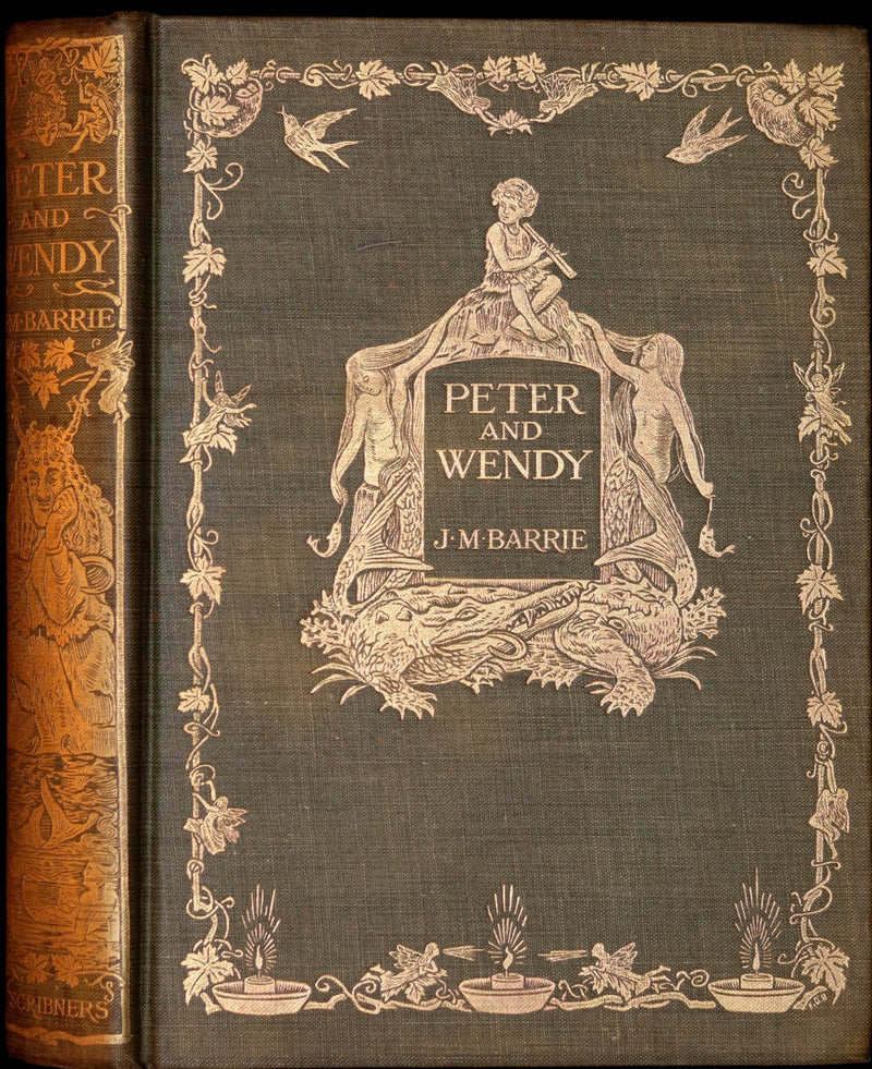 1911 Rare PETER PAN First Edition - PETER and WENDY by James Matthew Barrie illustrated by F.D. Bedford.