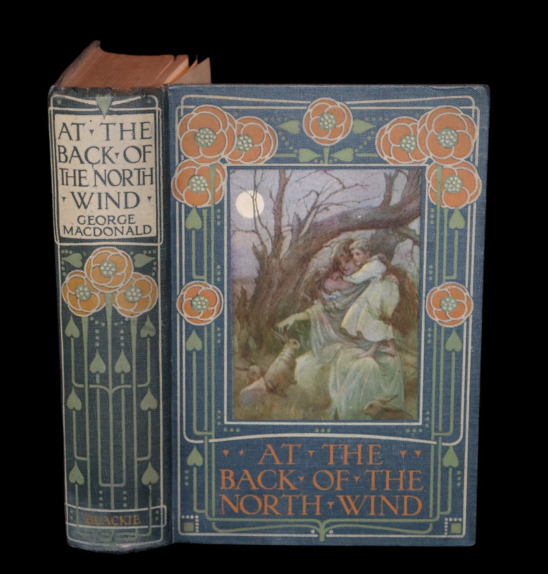 1911 Rare Edition - AT THE BACK OF THE NORTH WIND Illustrated by Frank C. Pape.