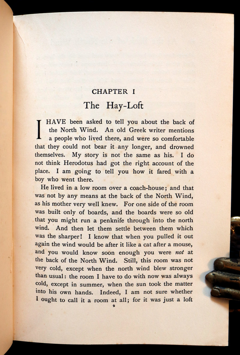 1911 Rare Edition - AT THE BACK OF THE NORTH WIND Illustrated by Frank C. Pape.