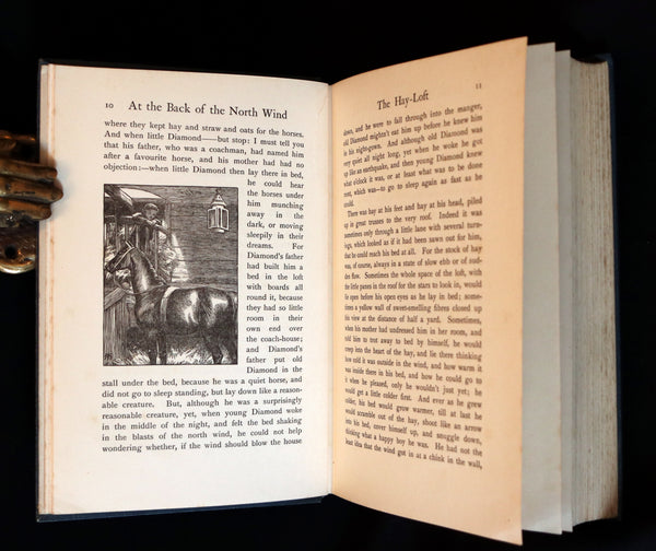 1911 Rare Edition - AT THE BACK OF THE NORTH WIND Illustrated by Frank C. Pape.