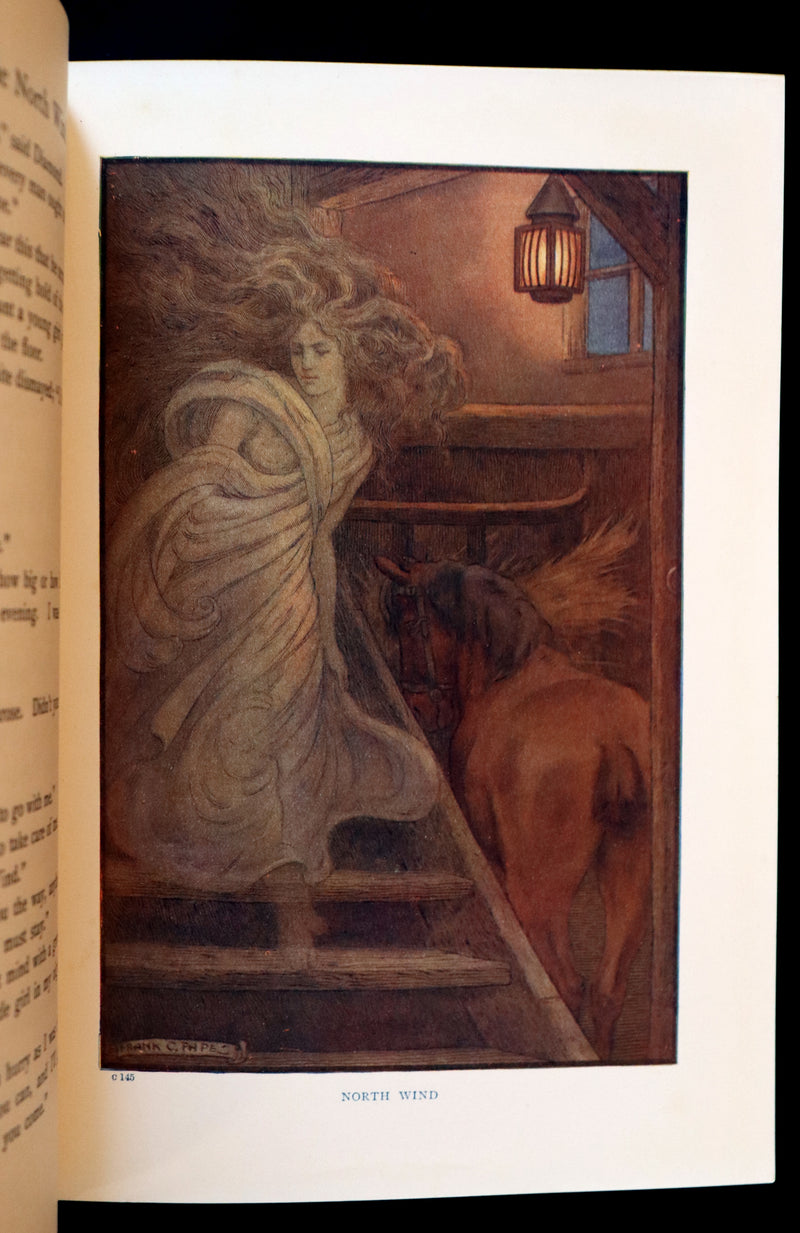 1911 Rare Edition - AT THE BACK OF THE NORTH WIND Illustrated by Frank C. Pape.