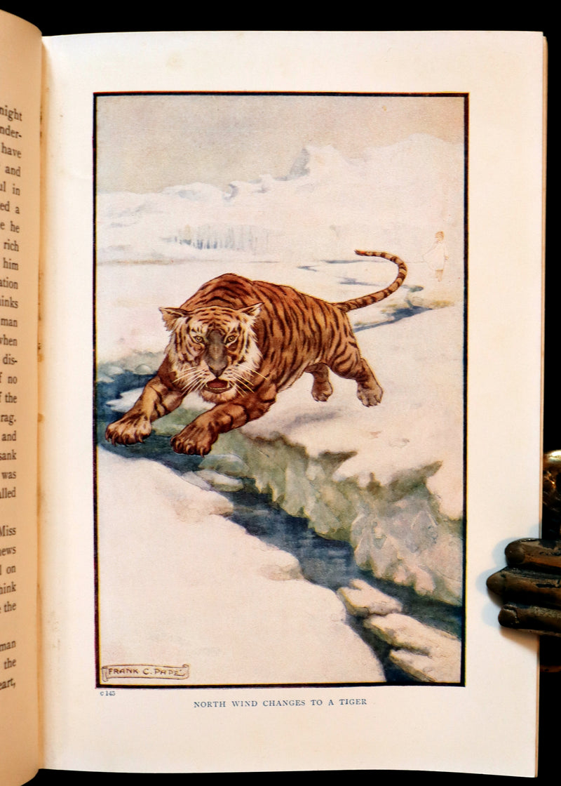 1911 Rare Edition - AT THE BACK OF THE NORTH WIND Illustrated by Frank C. Pape.