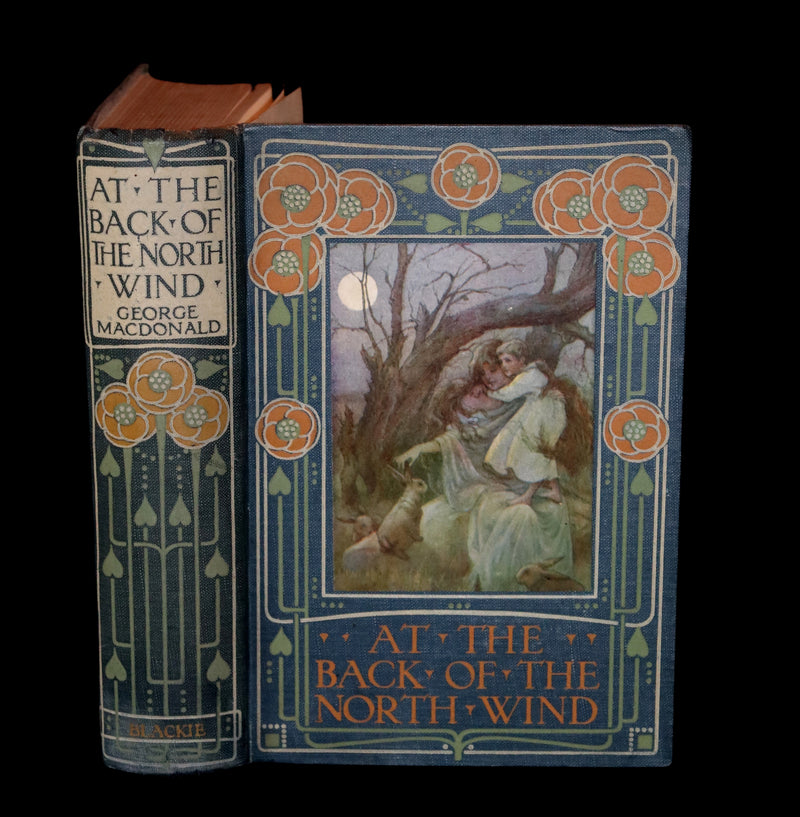 1911 Rare Edition - AT THE BACK OF THE NORTH WIND Illustrated by Frank C. Pape.