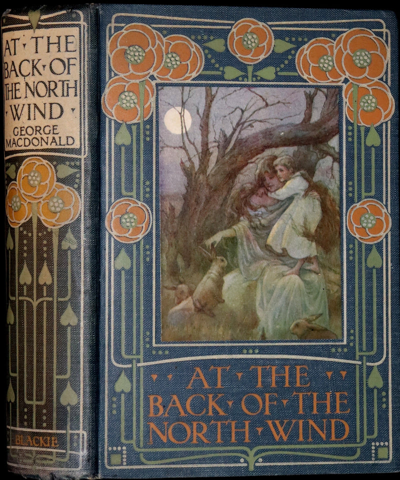 1911 Rare Edition - AT THE BACK OF THE NORTH WIND Illustrated by Frank C. Pape.