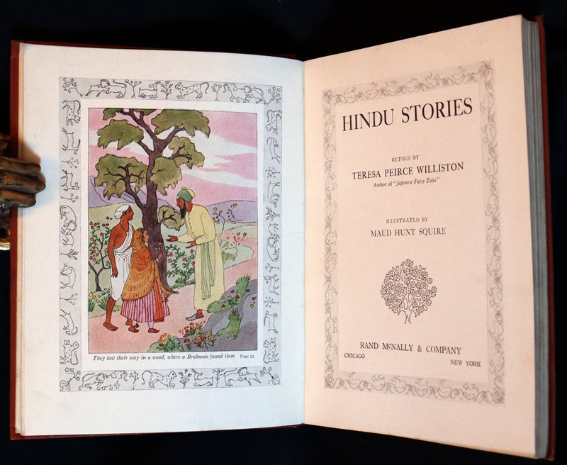 1925 Rare First Edition ~ Hindu Stories Fairy Tales by Teresa Peirce Williston.