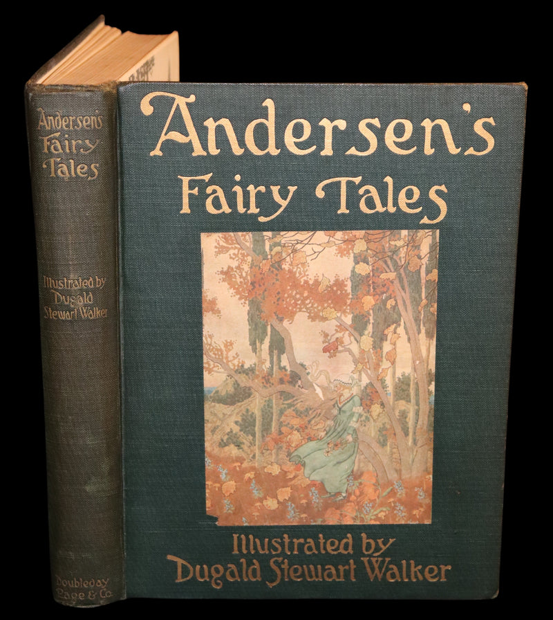 1914 Scarce First Edition - FAIRY TALES from Hans Christian Andersen illustrated by Dugald Stewart Walker.