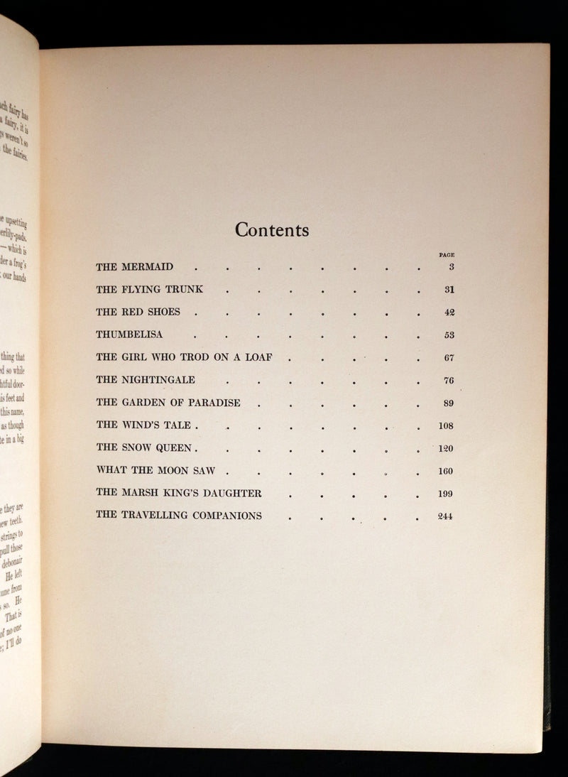 1914 Scarce First Edition - FAIRY TALES from Hans Christian Andersen illustrated by Dugald Stewart Walker.