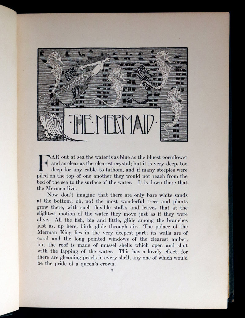 1914 Scarce First Edition - FAIRY TALES from Hans Christian Andersen illustrated by Dugald Stewart Walker.