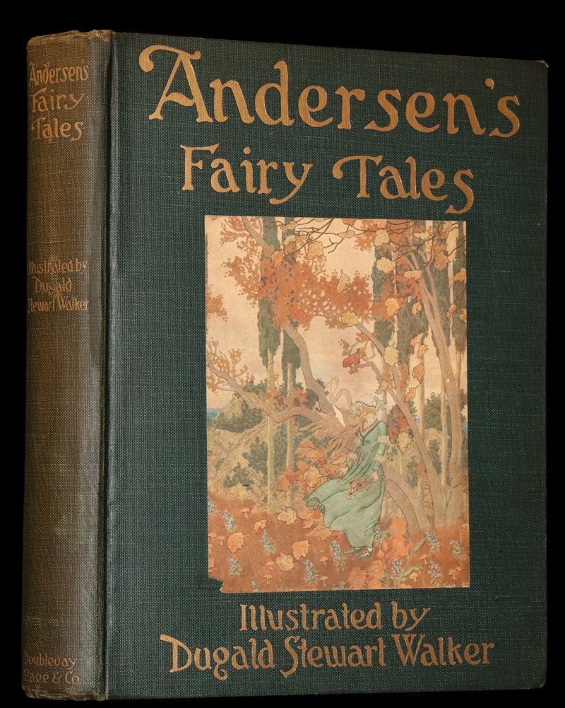 1914 Scarce First Edition - FAIRY TALES from Hans Christian Andersen illustrated by Dugald Stewart Walker.