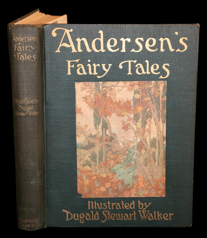 1914 Scarce First Edition - FAIRY TALES from Hans Christian Andersen illustrated by Dugald Stewart Walker.