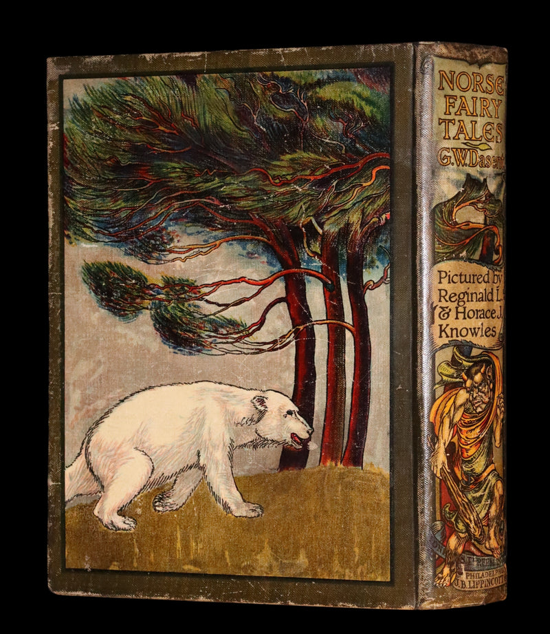 1910 Scarce First Edition - Norse Fairy Tales, Viking Tales by Sir George Webbe Dasent. Illustrated.