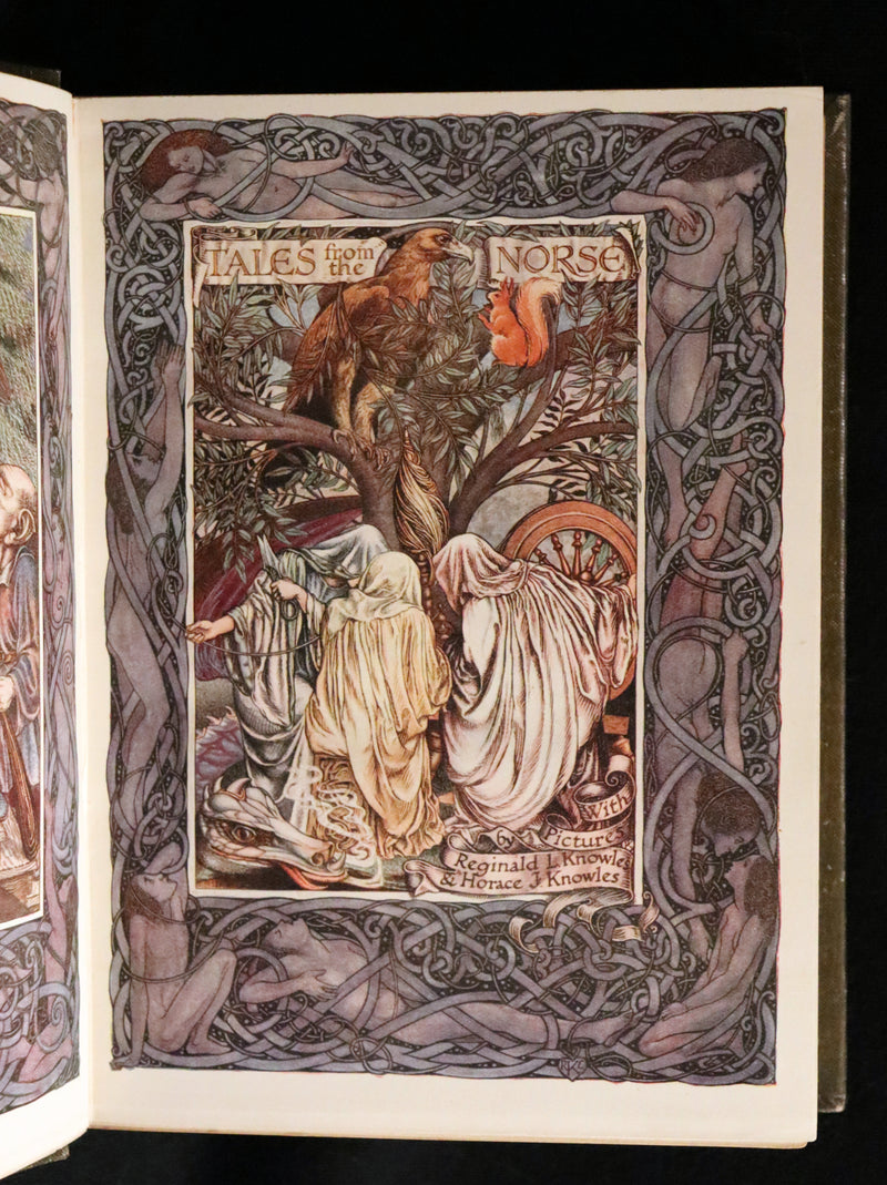 1910 Scarce First Edition - Norse Fairy Tales, Viking Tales by Sir George Webbe Dasent. Illustrated.