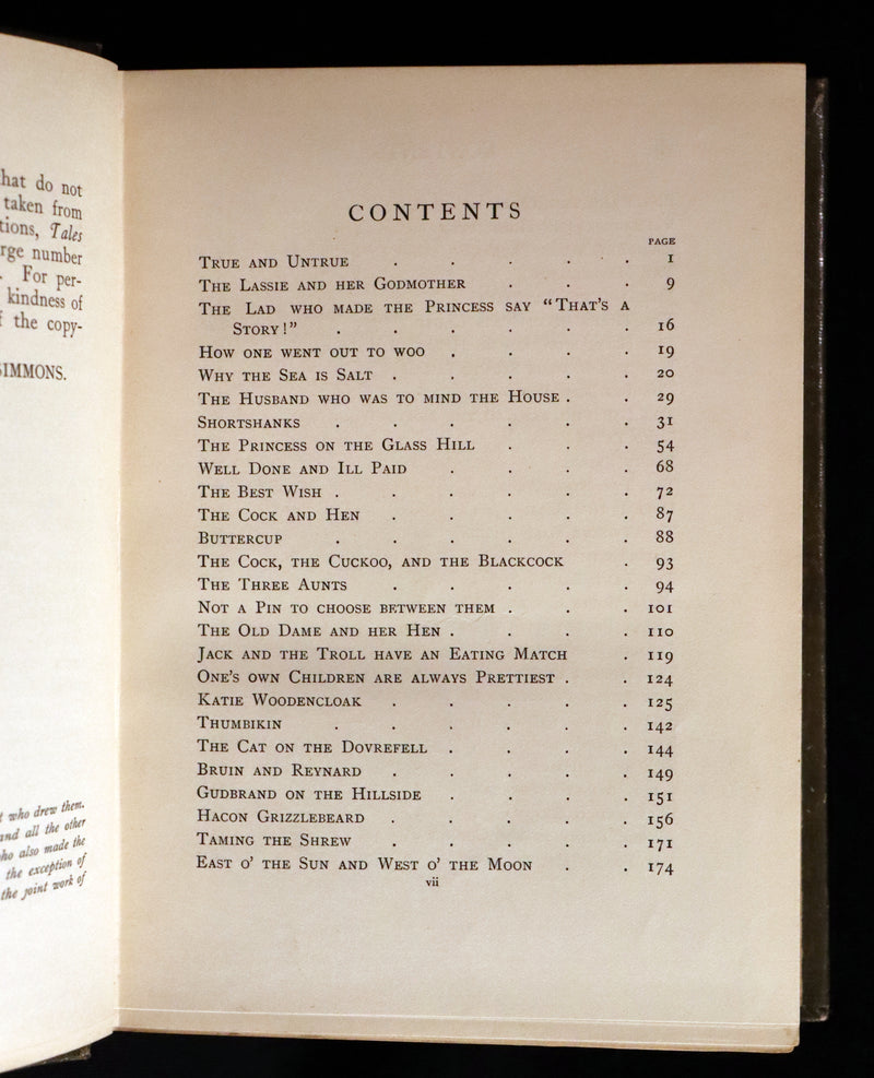 1910 Scarce First Edition - Norse Fairy Tales, Viking Tales by Sir George Webbe Dasent. Illustrated.