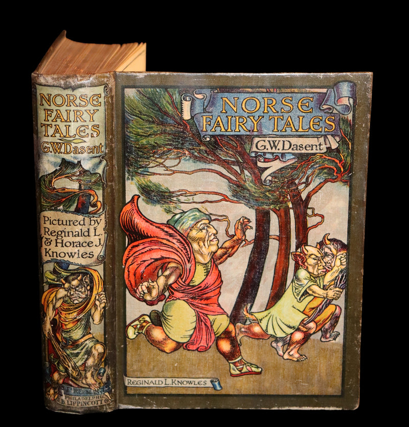 1910 Scarce First Edition - Norse Fairy Tales, Viking Tales by Sir George Webbe Dasent. Illustrated.