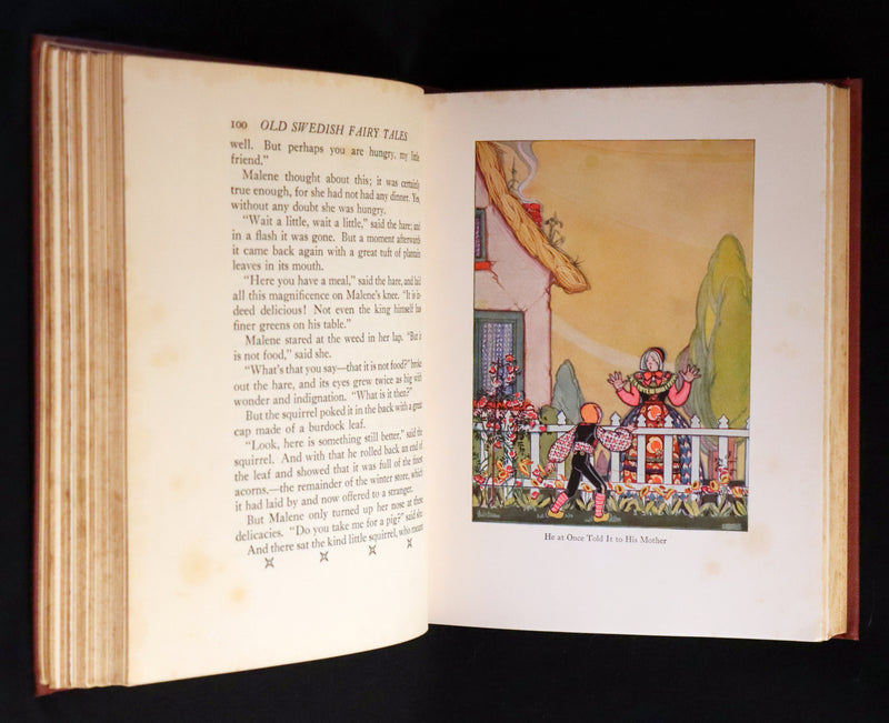 1925 First Edition - Old Swedish Fairy Tales by Anna Wahlenberg Illustrated by Jeannette Berkowitz.