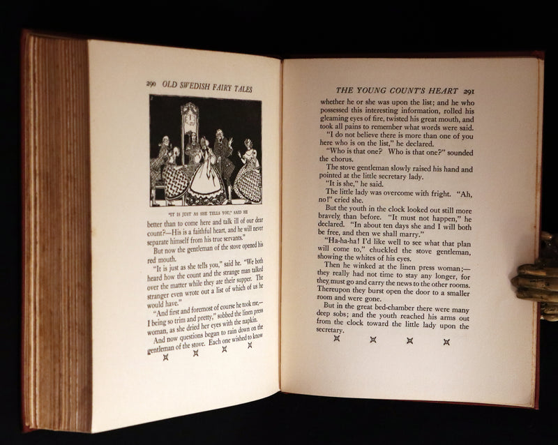 1925 First Edition - Old Swedish Fairy Tales by Anna Wahlenberg Illustrated by Jeannette Berkowitz.