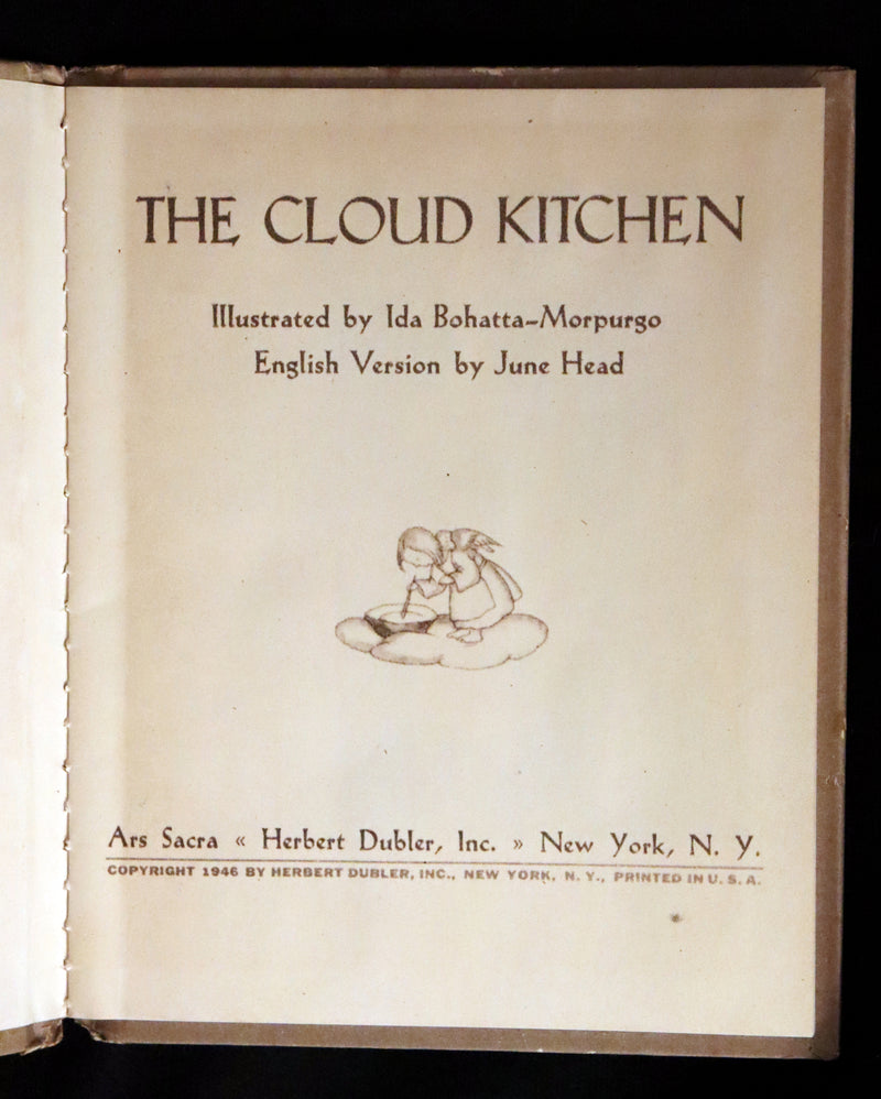 1946 Rare First English Edition - The Cloud Kitchen illustrated by Ida Bohatta Morpurgo.