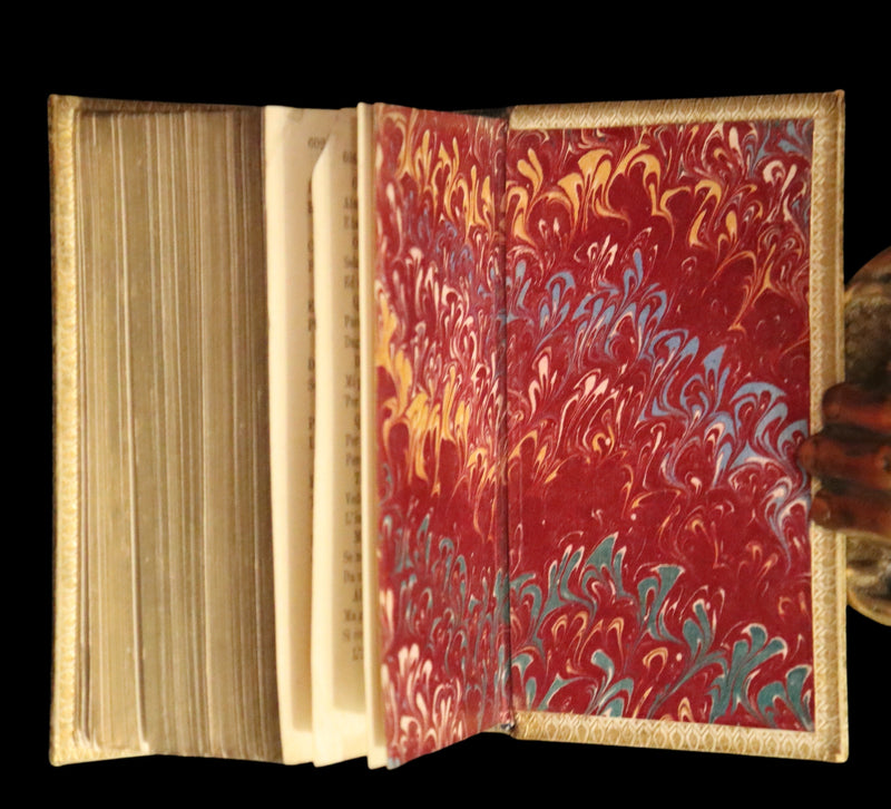 1869 Rare Italian Vellum Book - La Divina Commedia di DANTE ALIGHIERI - Divine Comedy.