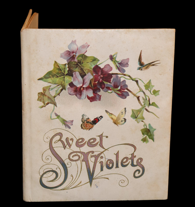 1908 Scarce Flowers Poetry Book ~ THE SWEET VIOLETS Illustrated.