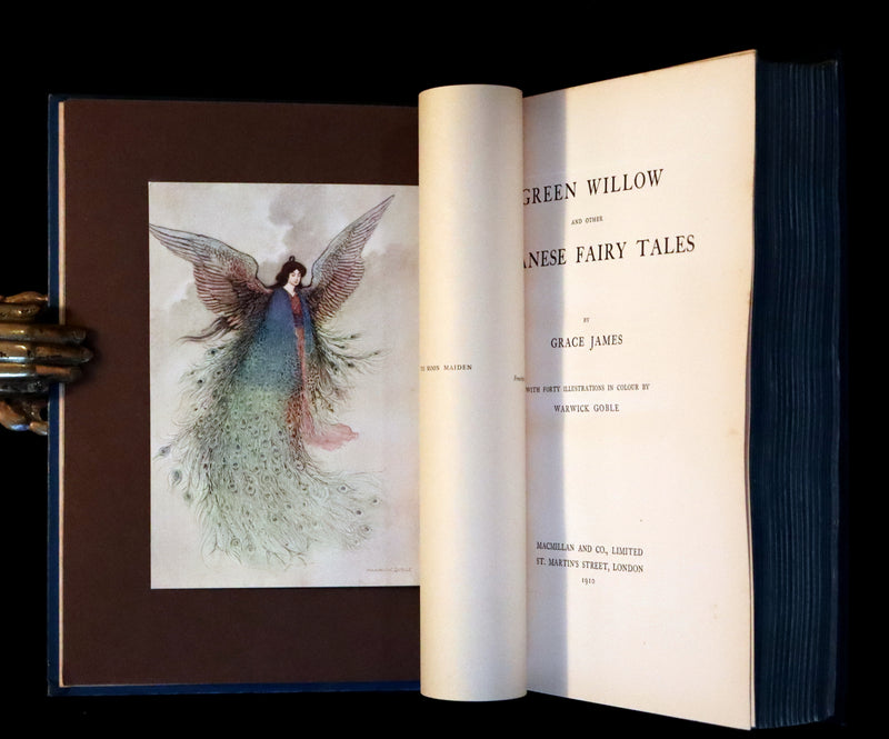 1910 Rare First Edition - Green Willow and Other Japanese Fairy Tales Illustrated by Warwick Goble.