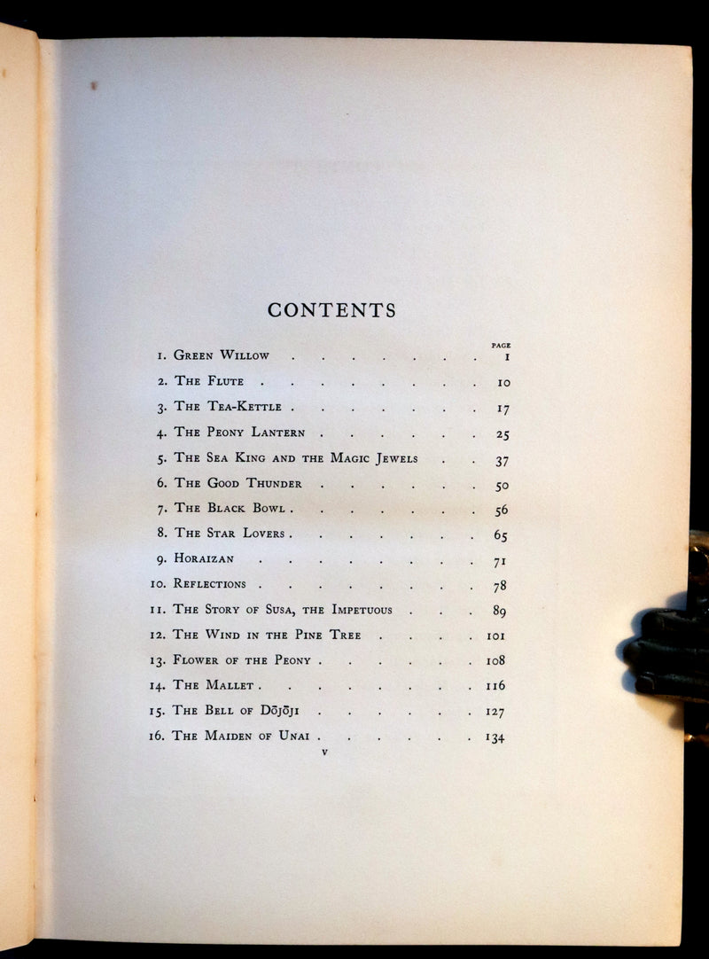 1910 Rare First Edition - Green Willow and Other Japanese Fairy Tales Illustrated by Warwick Goble.