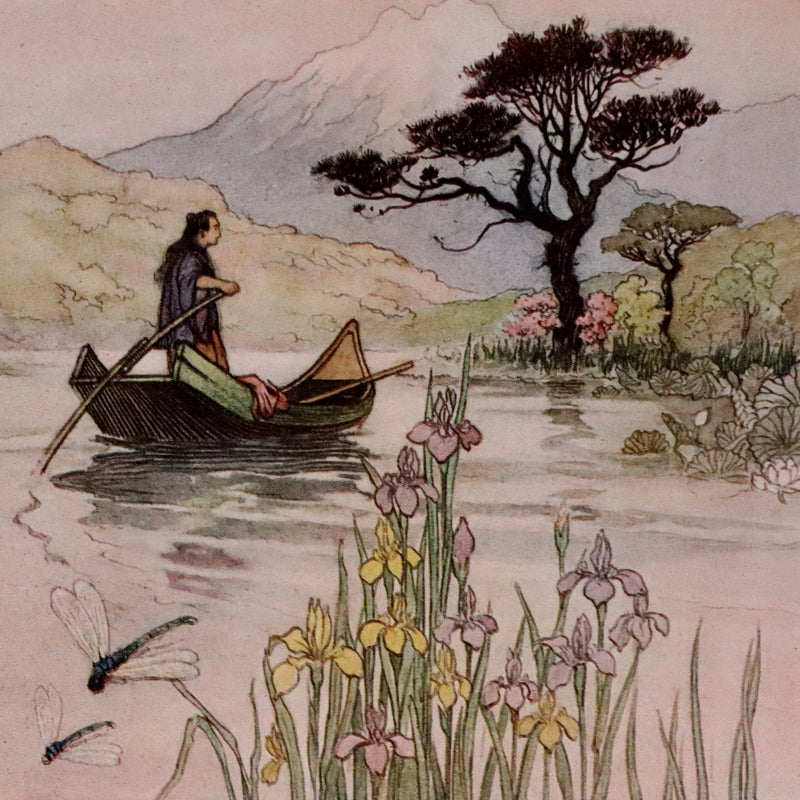 1910 Rare First Edition - Green Willow and Other Japanese Fairy Tales Illustrated by Warwick Goble.