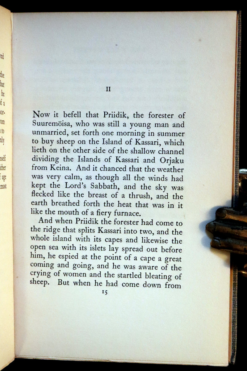1930 Scarce First Edition on Werewolves - (Sudenmorsian ) THE WOLF'S BRIDE: A TALE FROM ESTONIA by Aino Kallas.