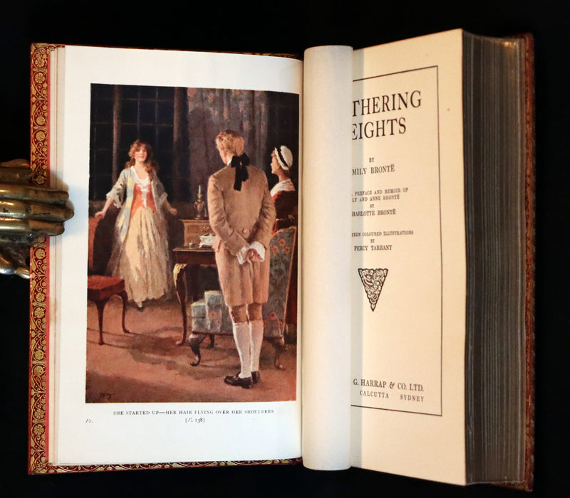 1924 Rare Book bound by Riviere - WUTHERING HEIGHTS by Emily Bronte. 1stED illustrated by Percy Tarrant.