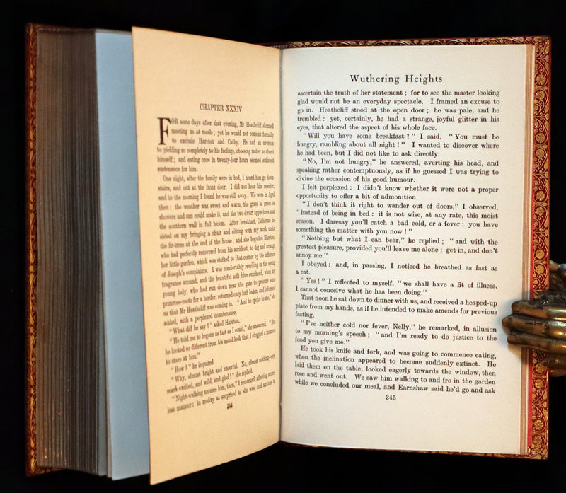 1924 Rare Book bound by Riviere - WUTHERING HEIGHTS by Emily Bronte. 1stED illustrated by Percy Tarrant.