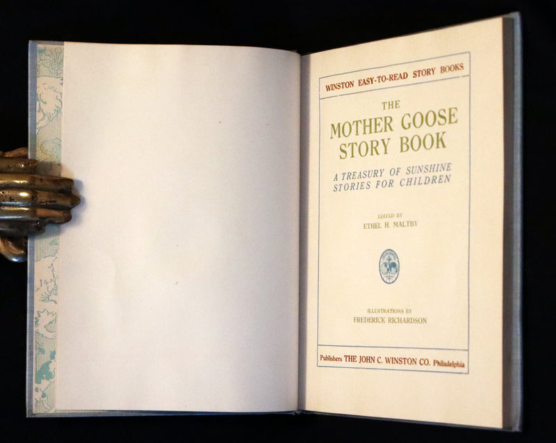 1920 Scarce First Edition - The Mother Goose Story Book illustrated by Frederick Richardson.