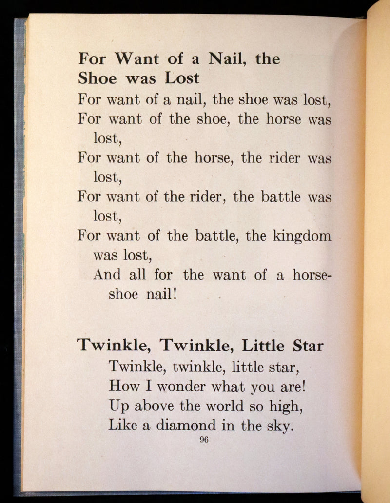 1920 Scarce First Edition - The Mother Goose Story Book illustrated by Frederick Richardson.