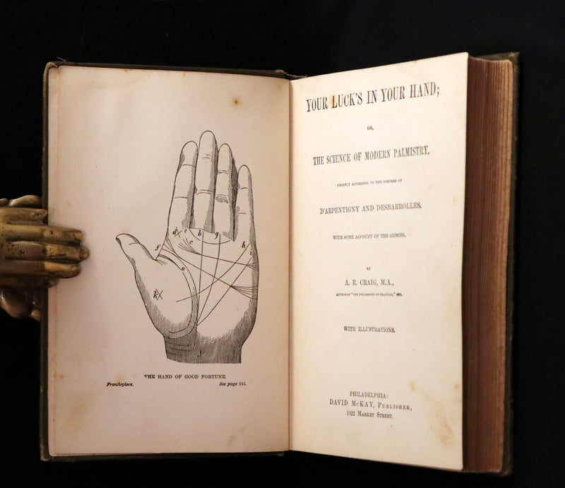 1880 Scarce Book - Your Luck's in your Hand, PALMISTRY with some account of the Gipsies