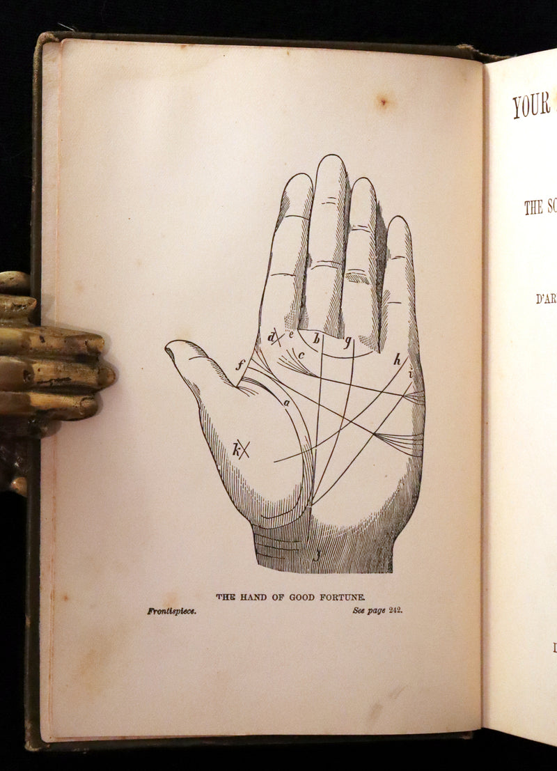 1880 Scarce Book - Your Luck's in your Hand, PALMISTRY with some account of the Gipsies